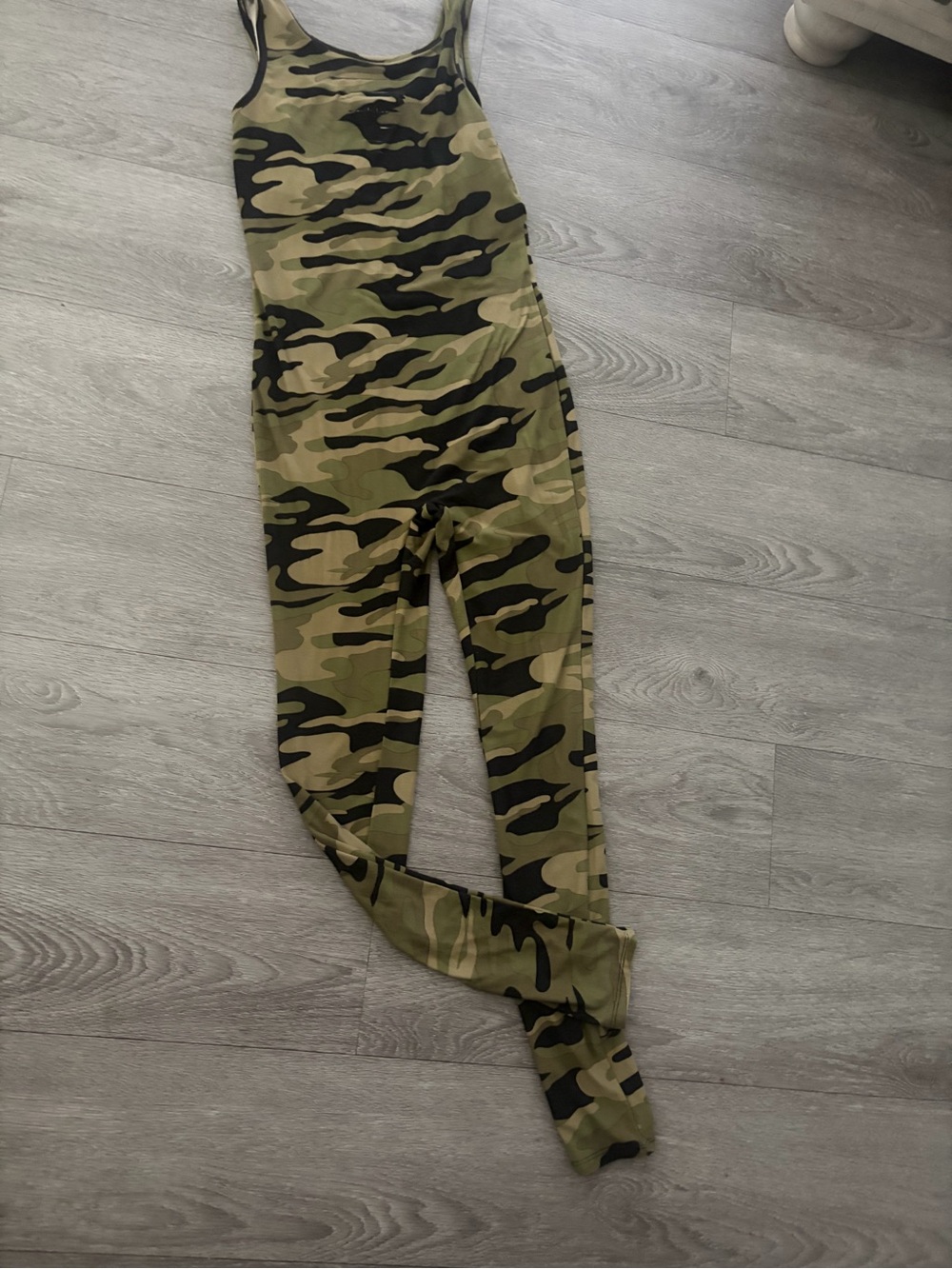 Jumpsuit camo in green